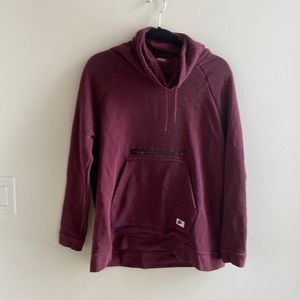 Maroon cowl neck Nike sweatshirt